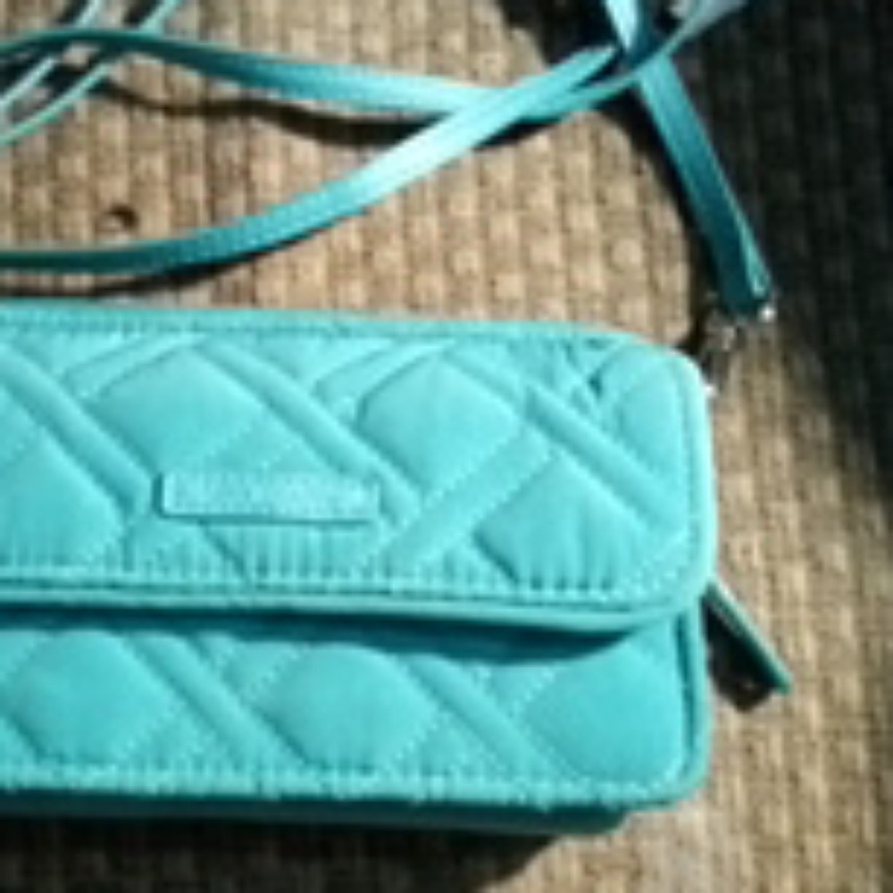 Teal color purse